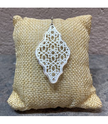 Boucles d'oreilles en forme de frame ajourées en alliage de zinc