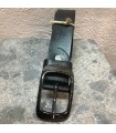 Ceinture cuir véritable Noir ajustable