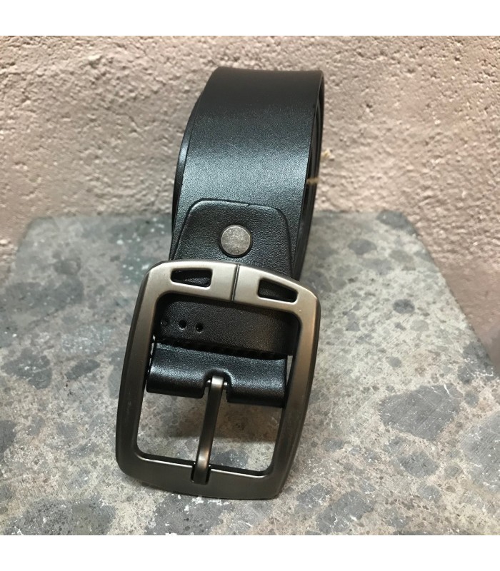 Ceinture cuir véritable Noir ajustable