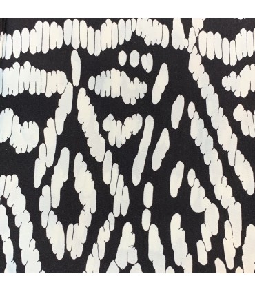 Robe courte col V MCD17 bretelles fines réglables Meltingpot , en viscose imprimé