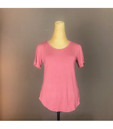 Top Ts Classic manche courte, col rond et taille aroundi