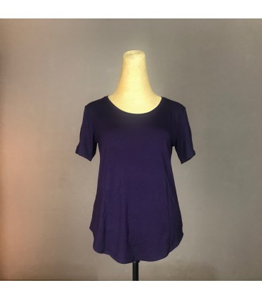 Top Ts Classic manche courte, col rond et taille aroundi