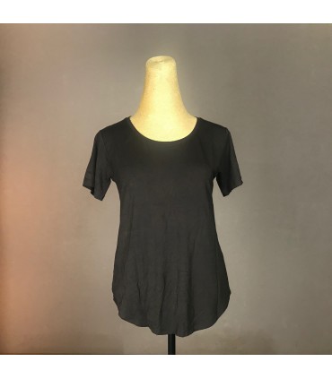 Top Ts Classic manche courte, col rond et taille aroundi