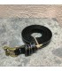 Ceinture cuir véritable Noir ajustable