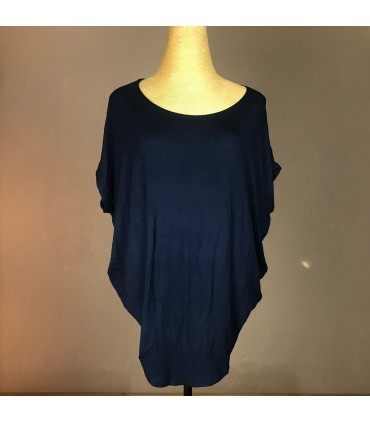 Top Osmo ample col rond, manche courte dolman Melting pot