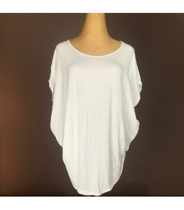 Top Osmo ample col rond, manche courte dolman Melting pot