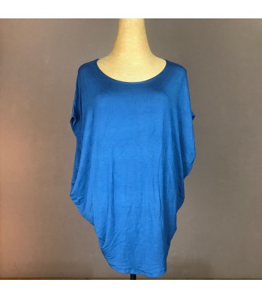 Top Osmo ample col rond, manche courte dolman Melting pot