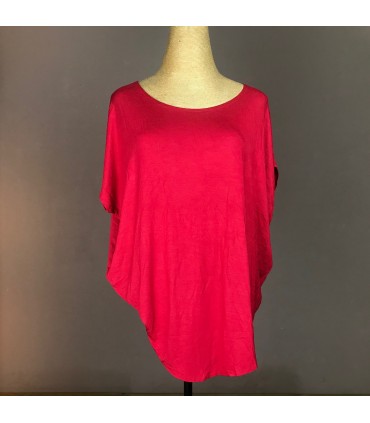 Top Osmo ample col rond, manche courte dolman Melting pot