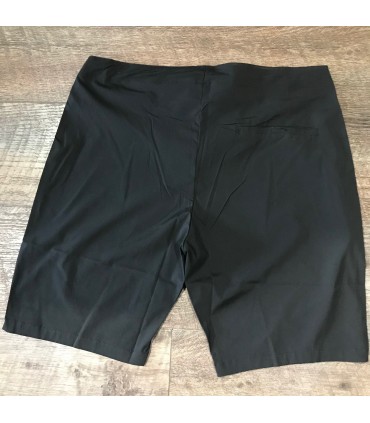 Short de bain court tactel stretch Noir