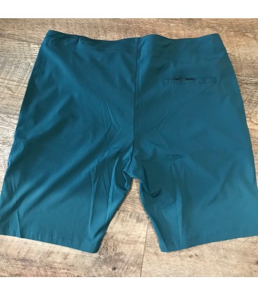 Short de bain court tactel stretch Bleu/vert