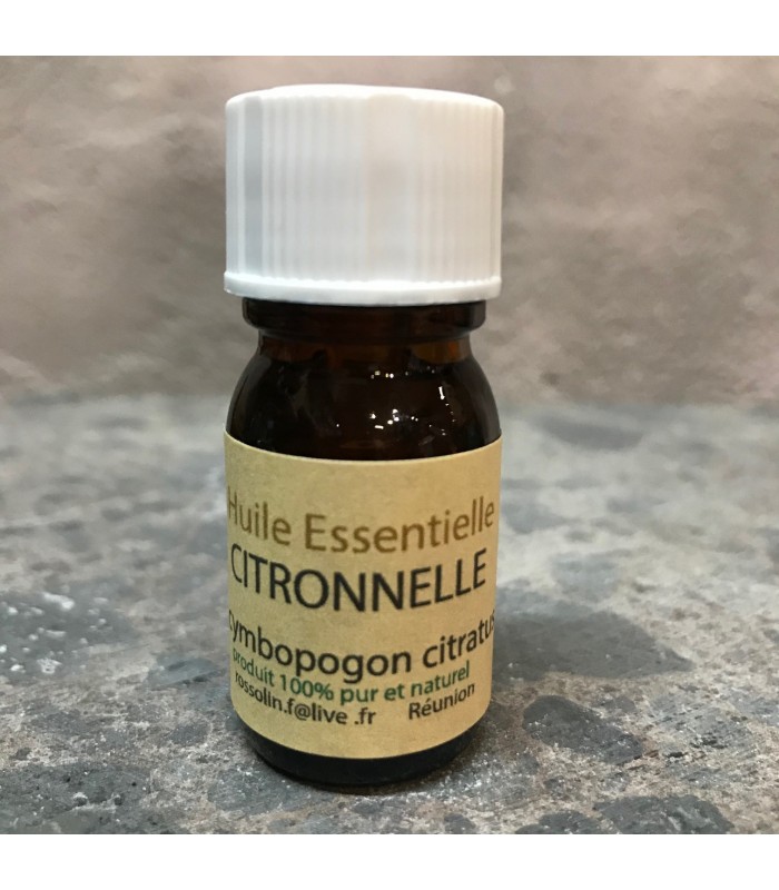 Huile essentielle pure de Citronnelle de Bourbon