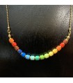 Collier RAINBOW ensemble de perles Tila, style Boho, ras de cou en acier inoxydable