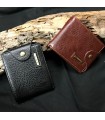 Portefeuille cuir Piroyce noir ou marron