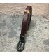 Ceinture cuir véritable marron ajustable