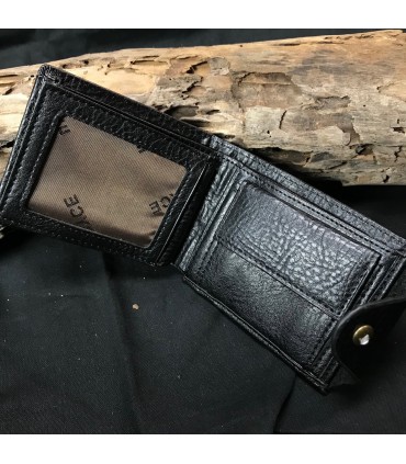 Portefeuille cuir Piroyce noir ou marron