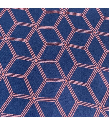 Robe Casual manche 3/4 en rayon imprimé OLI 43 Col rond, ceinture amovible