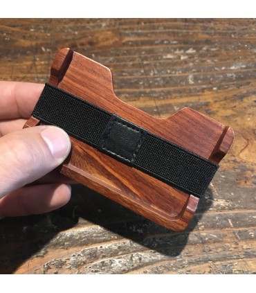 Porte carte banquaire en bois exotique