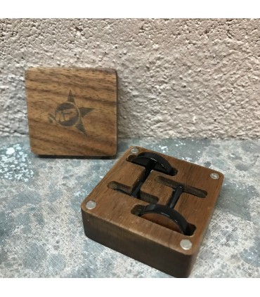 Bouton de manchette et son coffret bois