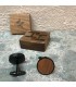 Bouton de manchette et son coffret bois