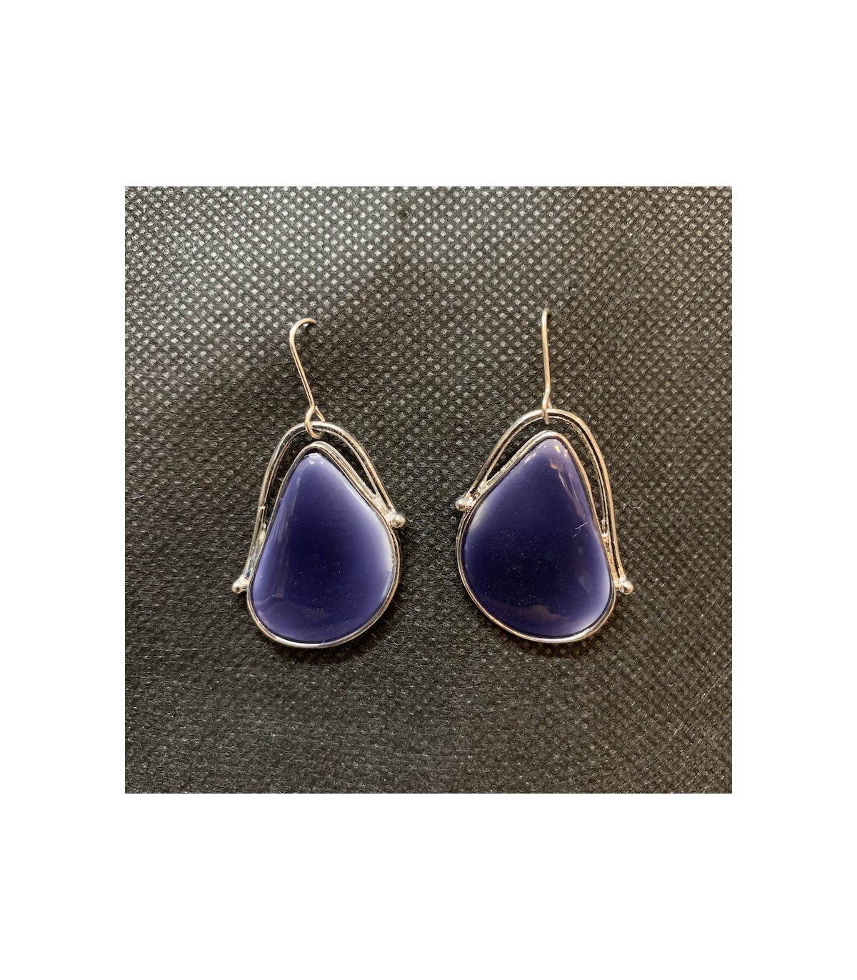 Boucles D'oreilles Vintage – Bleu – Sans Marque – Neuves Avec étiquettes
