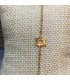 Bracelet chaine en acier inoxydable or ou argent avec son bijou d'ornement minimalisme ETOILE