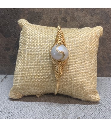 Bracelet en cuivre et perle d'eau douce