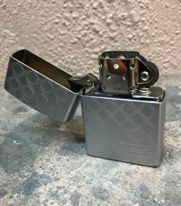 Briquet tempête Zorro Silver ouvert