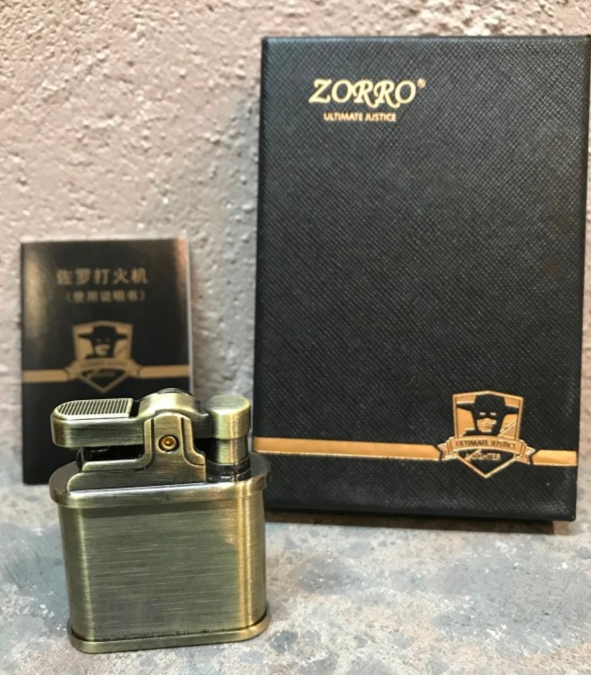 Briquet Tempête Zorro Doré