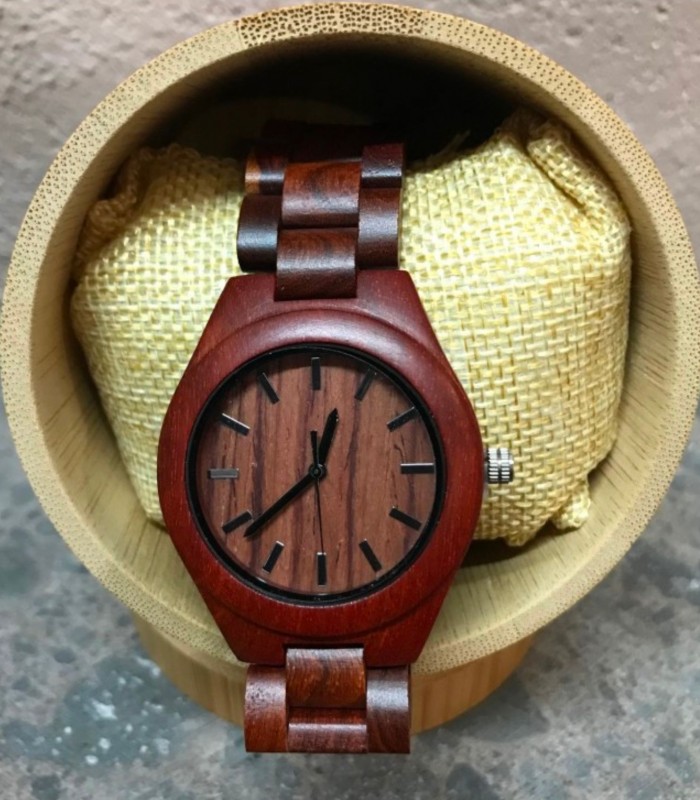 Montre en bois de santal, bracelet bois