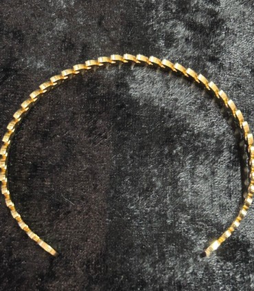 Bracelet Jonc épi de blé doré, de face