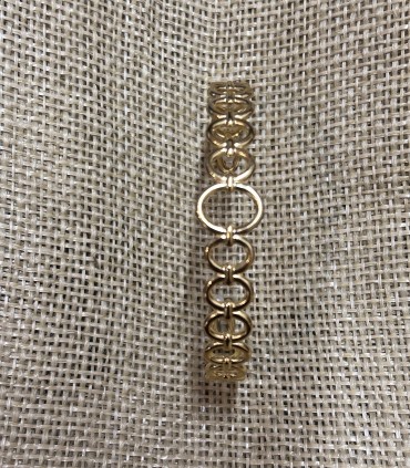 Bracelet Jonc oval minimaliste en acier inoxydable ajustable