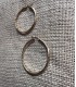 Boucles d'oreilles Créoles striées 40mm
