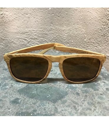 Lunettes en bois d'Olivier  polarisée et son coffret
