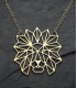 Collier en acier inoxydable, pendentif tête de Lion style origami, bijou géométrique